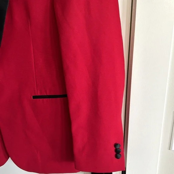 Red & Black Blazer - Picture 3 of 4